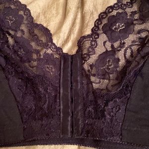 Cotton magic back lace soft bra front closure